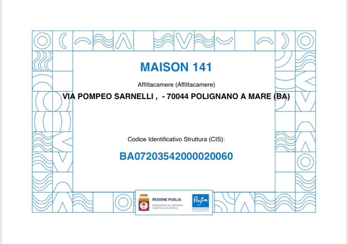 Maison 141 Polignano a Mare Esterno foto